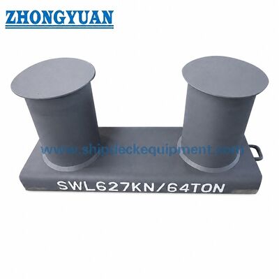 100–800 mm Szerokopochyleniowy dwugłowicowy słup cumowniczy | Typ A GB/T 554-2008 do cumowania statków