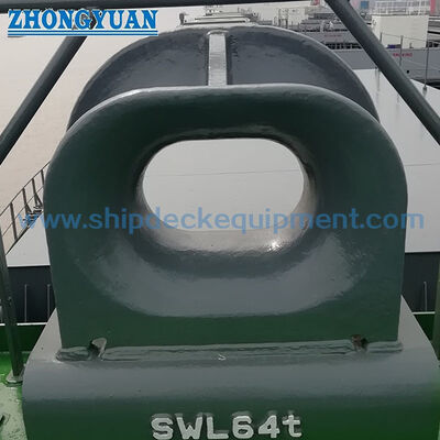 Bulwark Mounted Panama Chock DIN 81915 Form A Cast Steel Rope Guide dla holowania statków