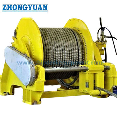 70-1000 kN Morski Wciągarka Holownicza Hydrauliczna | Pojedynczy lub Podwójny Bęben do Holowania Statków