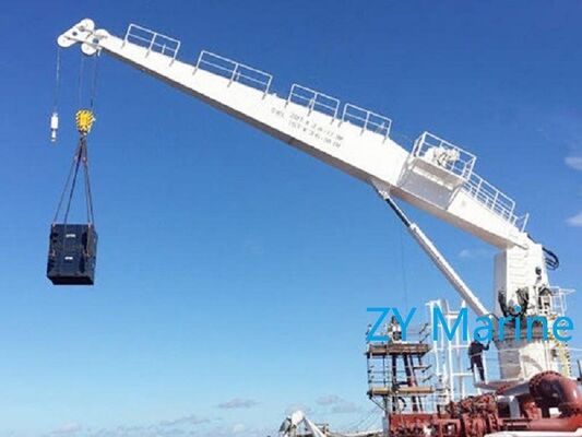 1 ′′20T Straight Boom Hydraulic Marine Deck Crane ′′ 360° Swinging Shipboard Crane