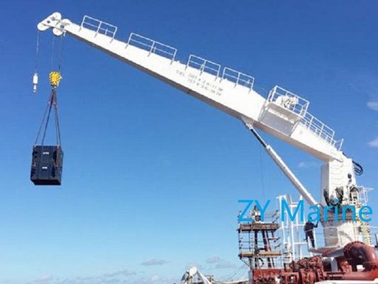 Hydrauliczny żuraw obrotowy / 5t 12,5 m Hydrauliczny stały wysięgnik Statek Crane Cargo Wąż Davit Ship Deck Equipment