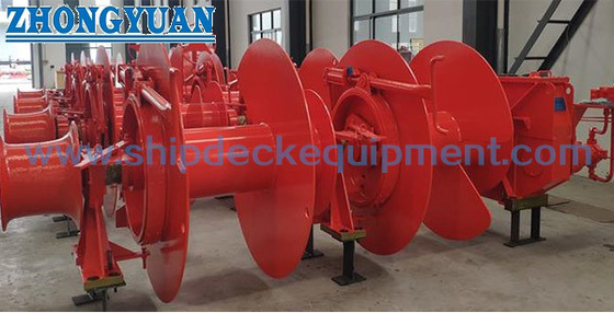 Elektryczny hydrauliczny winch mocowania podwójny bębenkowy pojedynczy wygięcie końca