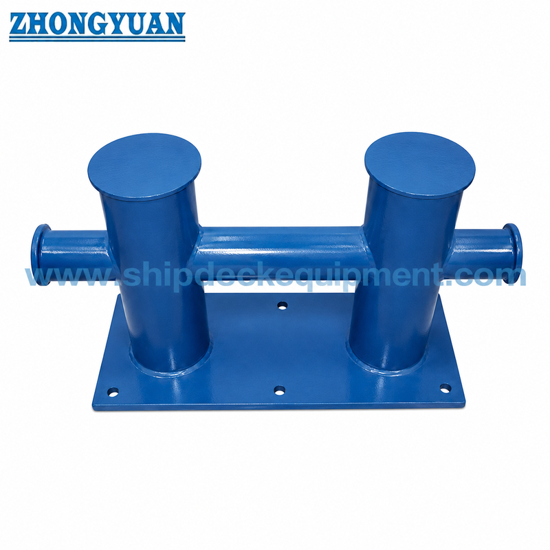 50 ̊175 mm Bolted-Base Double Cross Bollard GB/T 554-2008 Typ DL do kotwiczenia statków