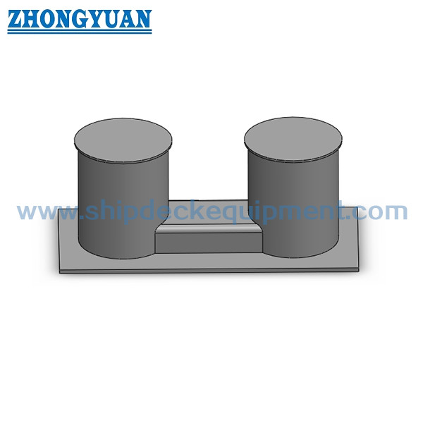 GB / T 554 Type C Steel Double Bitt Bollard z wąską podstawą do holowania statków